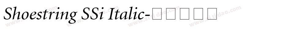 Shoestring SSi Italic字体转换